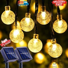 71ft Outdoor Solar String Lights for Patio Waterproof Connectable 120 LED Light
