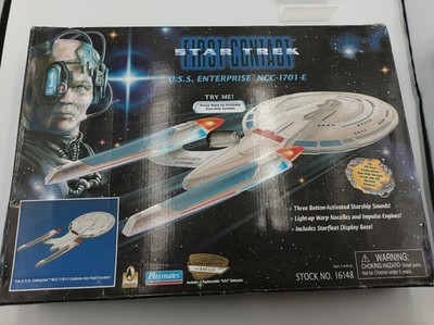 Vintage Playmates Star Trek First Contact Enterprise NCC-1701-E, elektronisch. Neu