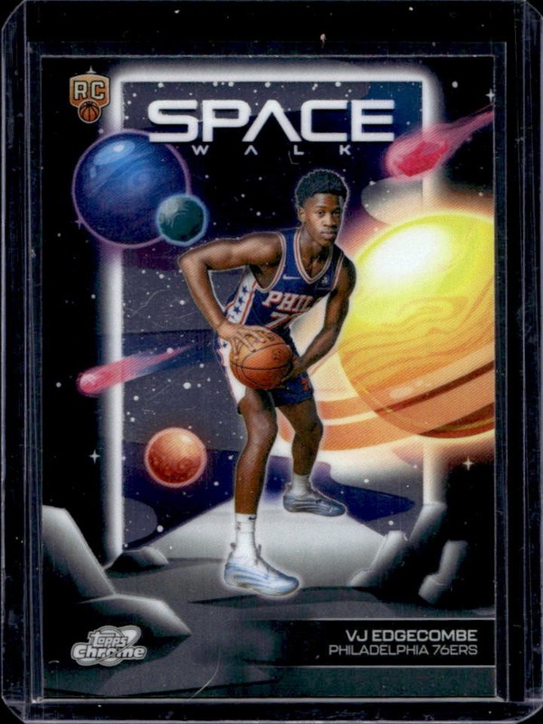 2025-26 Topps Cosmic Chrome VJ Edgecombe Space Walk RC Rookie #SW-14 76ers