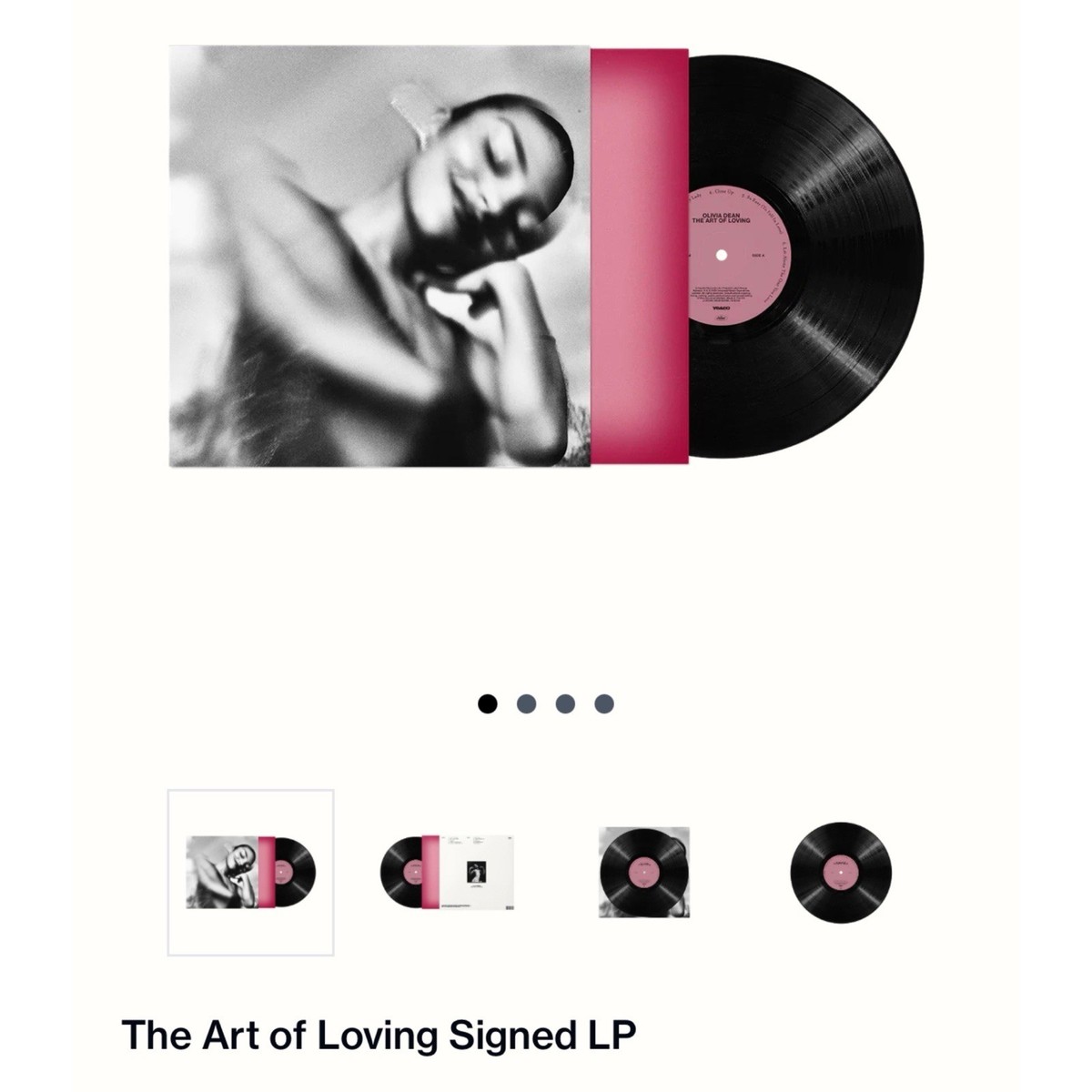 Olivia Dean The Art of Loving CD 直筆サイン入り Olivia Dean - The