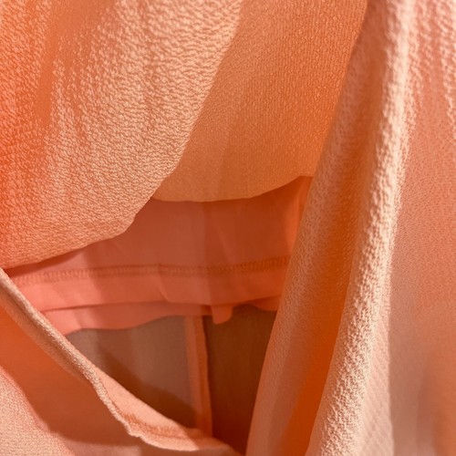 BCBGeneration Tropical Peach Pink Maxi Skirt Side Slit Print NEW Size Large - Imagen 5 de 8