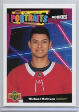 MICHAEL McNIVEN 20-21 UPPER DECK #2 PORTRAITS ROOKIES SSP INSERT RC/HEAT/FLAMES