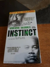 Instinct (VHS, 1999) Anthony Hopkins PROMO DEMO SCREENER HYPE DATA / SEALED NEW