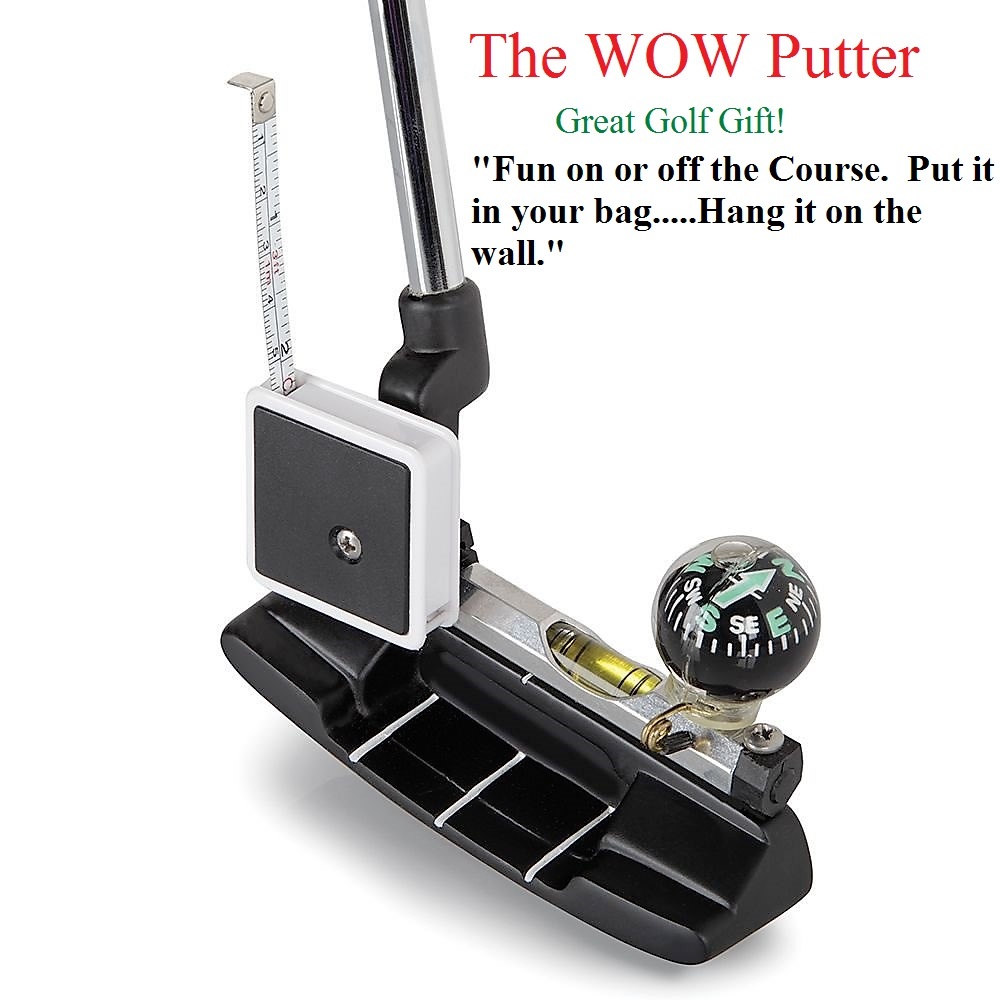 Golf Gift - The WOW Putter - Novelty Putter, Funny Putter, Fathers Day, Gadget