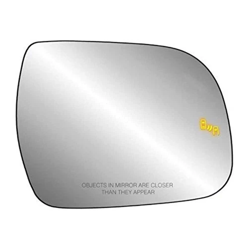 Fits 11-17 Sienna Right Pass Mirror Glass Heated w/Blind Spot Warning w/Holder