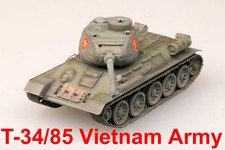 Tanque de plástico Easy Model 1/72 Vietnam Army T-34/85 modelo #36274