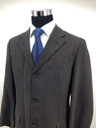 Ermenegildo Zegna Soft Wool Brown Geometric 3btn Sport Coat 42R - Picture 3 of 7