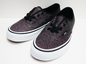 vans authentic black glitter
