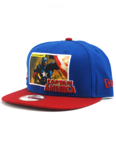 New Era Captain America 9fifty Snapback Hat Adjustable Marvel Stars Stripes NWT - Picture 3 of 7