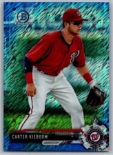 2017 Bowman Chrome Prospects Blue Shimmer Refractor /150 Carter Kieboom #BCP239