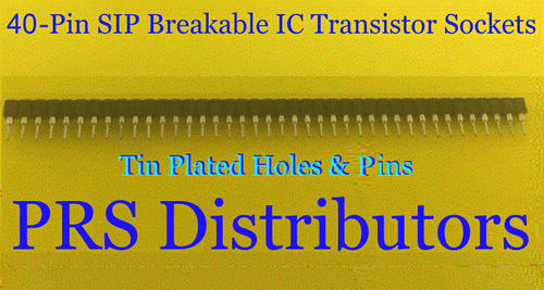 40 Pin PCB IC Transistor Socket Breakable Single Row Round Pin Female Header 1PC - Picture 6 of 7