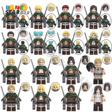 Attack on Titan Assembled Building Block Toys Cosplay Figurine Moppet Akatans