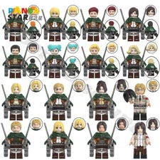 Attack on Titan Assembled Building Block Toys Cosplay Figurine Moppet Akatans