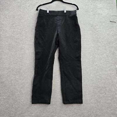Spanx Women Pants L Black Nylon Polyester Rayon 26.5'' Inseam