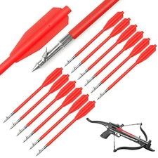 6.8" Red Plastic Fishing Hunting Bolts Arrows for 50-130 lbs Pistol Crossbow 12X