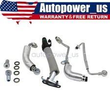 Turbo Oil Return Drain & Oil Feed Pipe Kit For Cruze Sonic Trax Encore 1.4L 4PCS