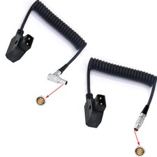 TILTA Nucleus-M Coiled Power Cable,D-tap to 7 pin Male Cable for TILTA Nucleus-M