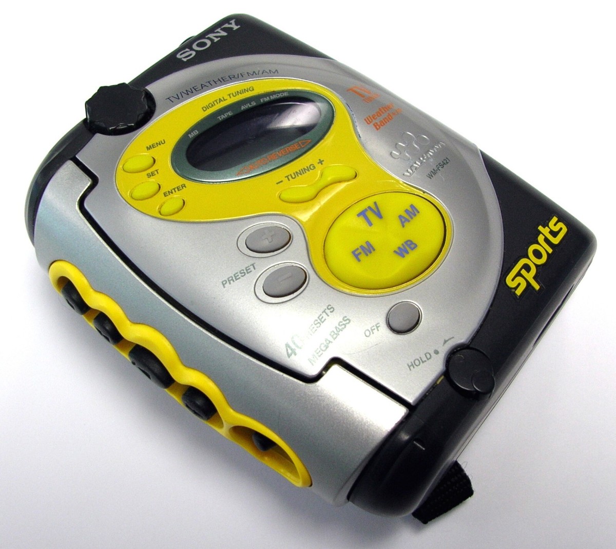 [美可動品]ソニースポーツカセットウォークマン sony WM-FS420 RARE - SONY WALKMAN SPORTS WM-FS421 TV AM FM WB MEGA BASS