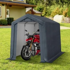 6x10'Outdoor Storage Carport Portable Motorcycle Garage Shelter Shed Heavy Duty