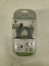 Belkin RJ45 Male/Male FastCat 5e Premium Snagless Networking Cable 7'/Gray