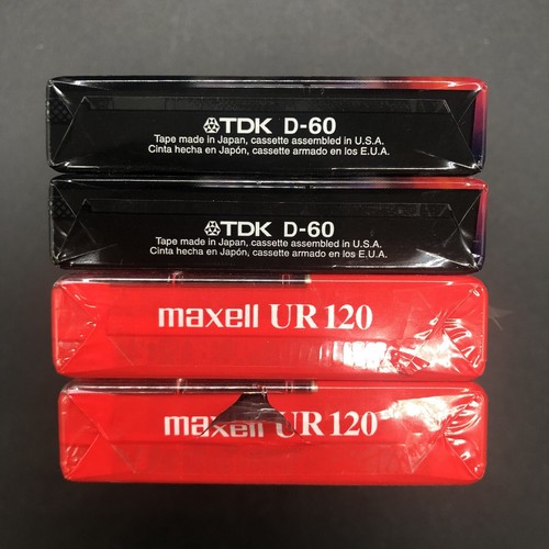 2 Maxwell UR 120 Minuten Leer Audio Kassette Band Normal Bias & 2 TDK D60 Neu - Bild 6 von 7