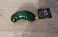 Old World Christmas Glass Blown Christmas Ornament, Pickle/NO BOX