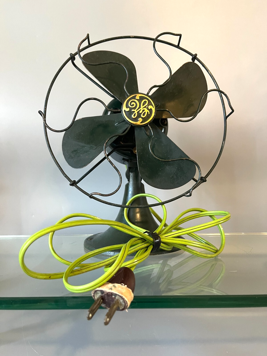 Antique 1931s GE 8'' Non- Oscillating Electric Table Fan | eBay