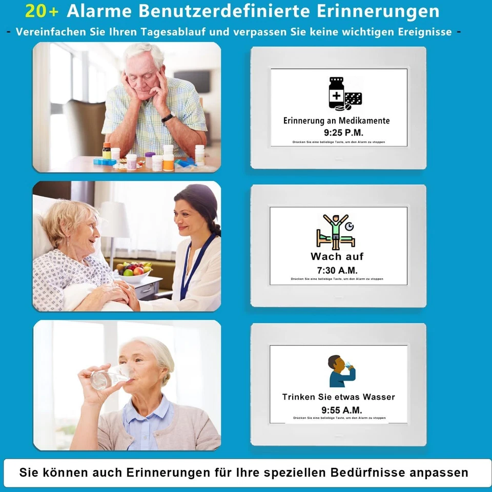 Elektronische Tag Datum Kalender Uhr, nicht abgekürzte Tag Datum, große Uhr - Bild 4 von 4