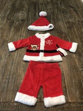 Rudolph The Red Noses Reindeer Newborn Baby Santa Suit Costume Set