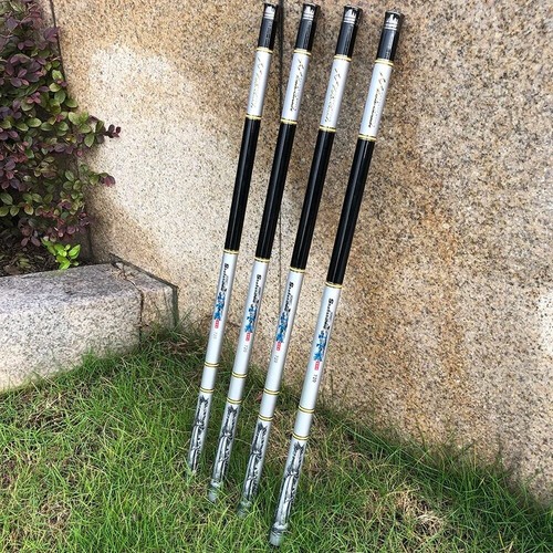 3.6M-7.2M Telescopic Fishing Rod High Carbon Portable Super Hard Stream Rod Pole - Picture 31 of 52