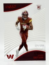 2022 Chronicles Clear Vision Red #19 Jahan Dotson RC 115/199 Commanders