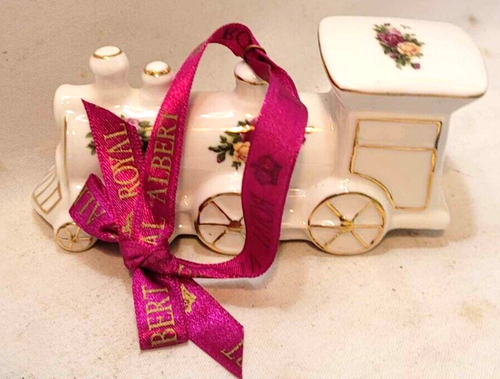 old country roses royal albert train hanging tree ornament 1962