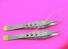 2 Adson Dressing Forcep Fine CVD Tip 4.75 Plastic Surgery Instrument Finestrated