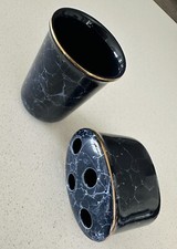 Faux Marble Gargle Cup  Toothbrush Holder