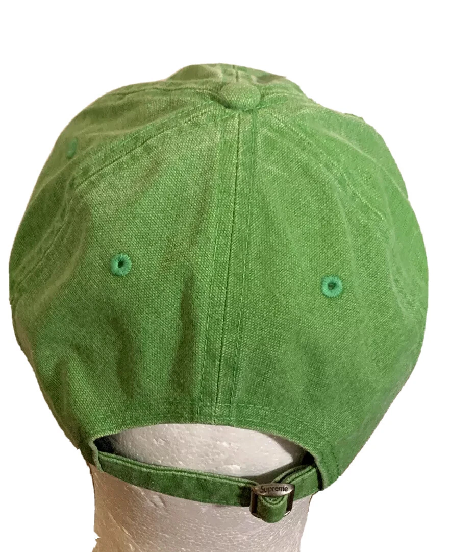 SUPREME PIGMENT PRINTED SCRIPT LOGO 6-PANEL HAT GREEN, FW20 WEEK 9 (IN HAND) NEW