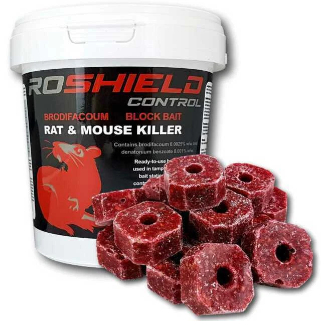 Roshield Brodifacoum Single Feed Rat & Mouse Killer - 300g