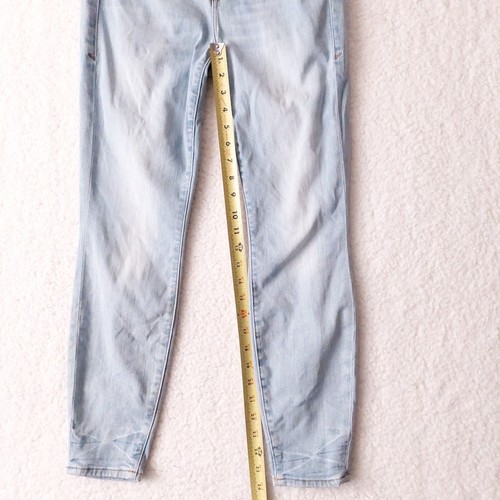 Pantalones de mezclilla ajustados para mujer Good American Good Legs ligeros lavados recortados talla 25 - Imagen 12 de 14