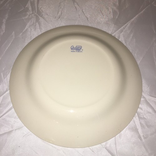 Oxford 6880 - 9" Knochen Weiß Salat Dessert Teller Made in Brazil Vintage - Bild 3 von 4
