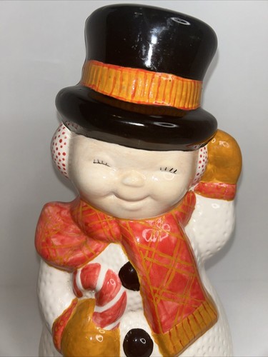 Vintage Atlantic Form Keramik Schneemann Figur 15"" groß - schwer - Bild 5 von 10