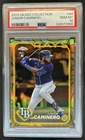 2024 Topps Gilded Junior Caminero RC Rookie #/99 Rays PSA 10 GEM MINT