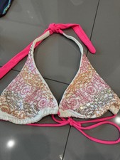 Victoria's Secret Pink Bikini Sequin Top Medium