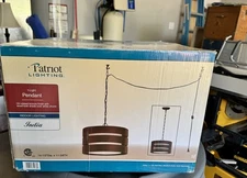 Patriot Lighting Pendant. “INDIA”. Indoor Lighting. NIB