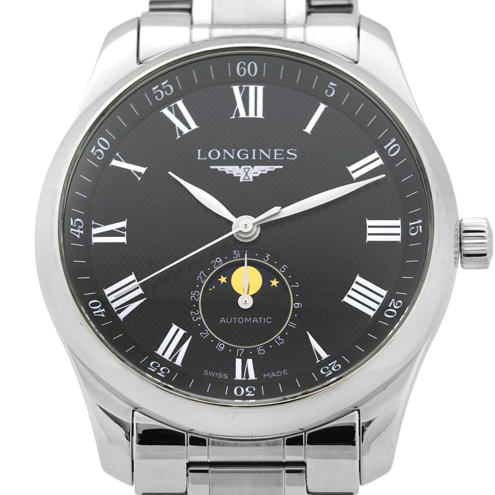 LONGINES Master Collection Moonface L2.909.4 Automatic Black Dial Men