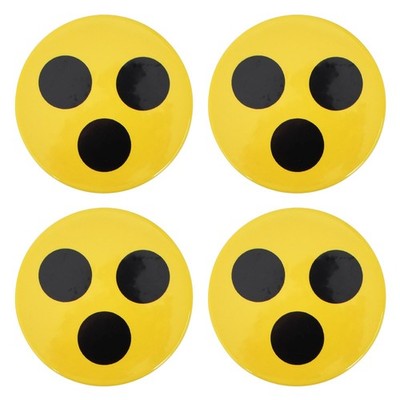 4 Stück Blindenanstecker, Blindenabzeichen für Blinde und Sehbehinderte, Blin...