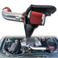 4'' Cold Air Intake System Kit + Heat Shield Red Filter For Chevrolet 