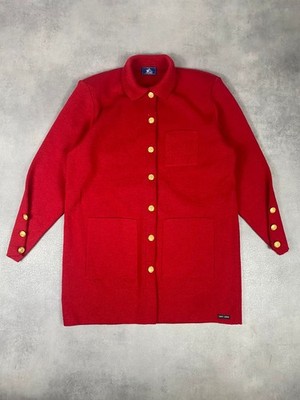 Marin Saint James Weste / Strickjacke Vintage rot Gr. 3 - 42