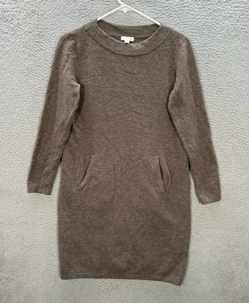 J Jill Sweater Dress Womens XS Gray Wool Blend Long Sleeve Pullover Cozy  Preppy | eBay