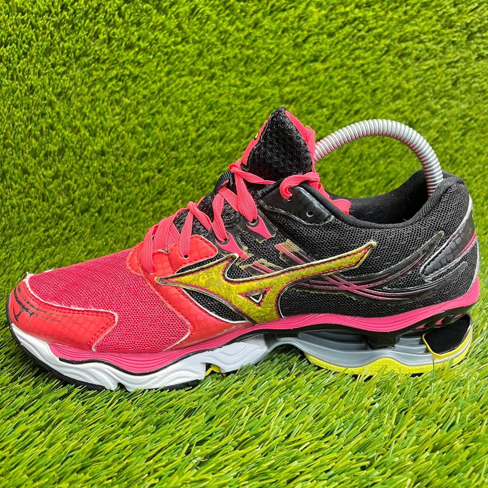 Zapatillas deportivas Mizuno Wave Creation 14 para mujer talla 8,5 rosa negro blanco Foto 2 de 4