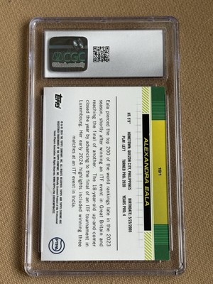 2024 TOPPS CHROME PINK REFRACTOR ROOKIE /65 ALEXANDRA EALA CGC 9.5