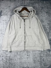 Fat Face Jumper Womens Large White Full Zip Hoodie Casual Warm Winter
